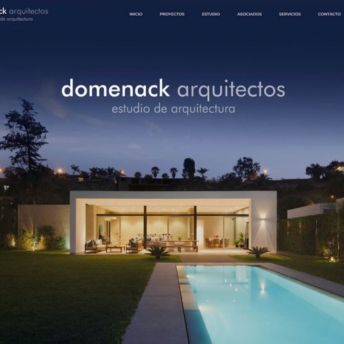 Página Web Domenack Arquitectos